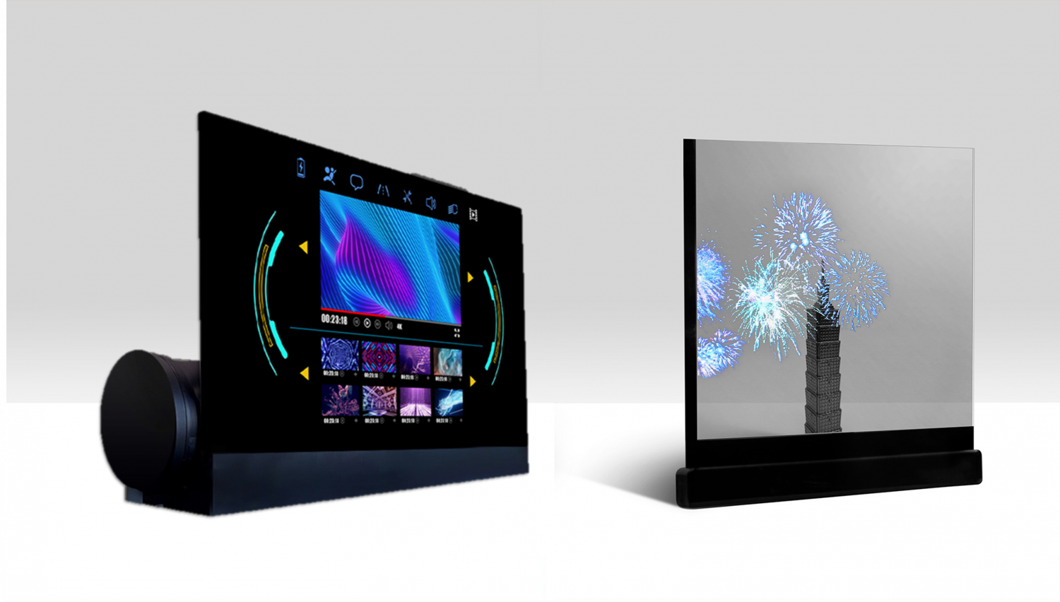 可卷式、折迭性、高透明